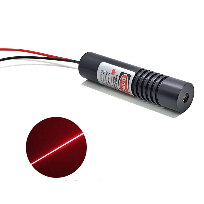 12V 24V 650nm 30mW~250mW Red Line Laser Diode Module Φ16X70mm